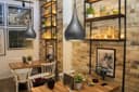 Modern Teardrop Ceiling Pendant Light Grey Pewter Lampshade Retro Brushed Metal 