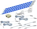 4 x 30cm Plug In LED Beautiful BLUE Under Kitchen Cupboard Cabinet Strip Light