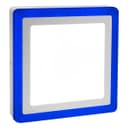 18w Square LED Ceiling Light Cool White with Blue Ambient Ring Surface Mount 