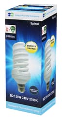35w B22 Energy Saving Spiral Light Bulb 175w Equivalent  Special Offer