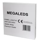 24w Round LED Ceiling Light Recessed Panel Flat Warm White