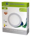 6w LED Round Recessed Ceiling Flat Panel Ultra Slim Warm White 