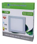12w LED Square Recessed Ceiling Panel Cool White 6500K