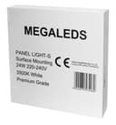 24w Square LED Ceiling Light Surface Mount Warm White 