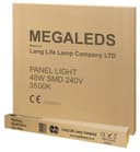 48w Surface Mount LED Ceiling Panel 600 x 600 Frame with LED Panel White Body Warm White 