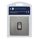 Light Switch 1 Gang 2 Way Gloss Brushed Chrome Wall Switch N302DME