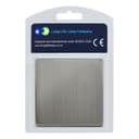 Modern Single Gloss Brush Chrome Wall Blanking Plate Scewless Finish N401DME