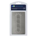 LED Dimmer Gloss Brush Chrome 400w 4 Gang 100w x 4 Screwless Plate Finish N358DME