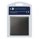 Modern Single Black Nickel Wall Blanking Plate Scewless Finish N401GME