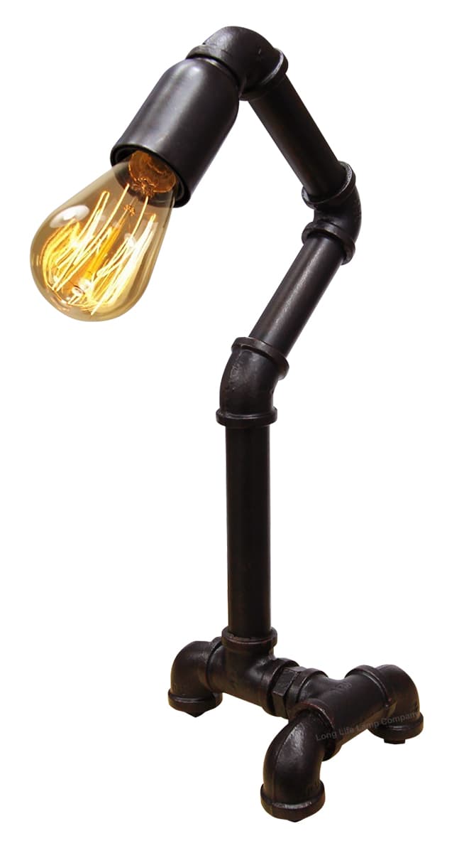 Vintage Industrial Rustic Steel Water Pipe Style Lamp 