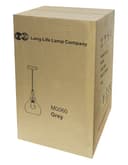 Modern Ceiling Pendant Droplet Light Shade Grey Finish Fine Metal 