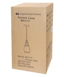 Smoke Grey Glass Ceiling Light Shade Pendant Chrome Modern Retro Vintage 