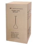 Modern Teardrop Ceiling Pendant Light Grey Pewter Lampshade Retro Brushed Metal 