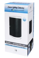Modern 6W LED Double Outdoor Wall Light Black Cool White ZLC321CW