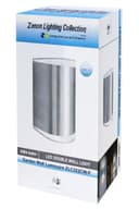 Modern 6W LED Double Outdoor Wall Light Stainless Steel Cool White