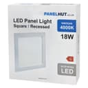 18w LED Square Recessed Ceiling Panel White 4000K 