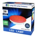 3W RED GX53 LED Light Bulb Replacement for CFL Round
