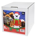 4ft LED Outdoor Inflatable Polar Bear Illuminated Plug In