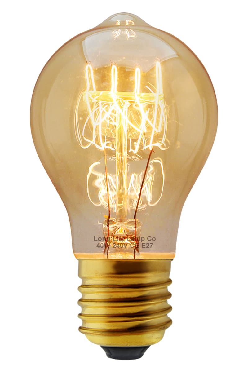 40w GLS Quad Loop Filament Vintage Cage Edison Screw E27 Screw Bulb