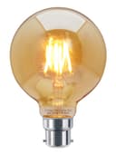 Retro Vintage LED 4w Globe Edison Style Filament Bulb Smoked Gold Glass G95 B22 