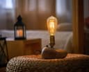 Retro Vintage LED 4w Squirrel Cage Edison Style Filament Bulb Smoked Gold Glass ST58 E27 Edison Screw