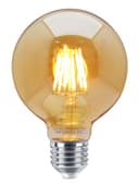 Retro Vintage LED 6w Dimmable Globe Smoked Gold Glass G95 E27 