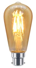 Retro Vintage LED 6w Dimmable Squirrel Cage Bulb Smoked Gold Glass ST58 B22