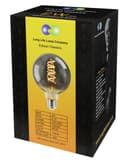 2w Vintage LED G95 Bulb E27 Spiral Filament Smoke Grey