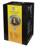 2w Vintage LED G125 Bulb E27 Spiral Filament Smoke Grey