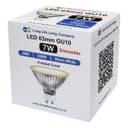 LED 63mm GU10 Dimmable Warm White 7w Frosted Cover 240v