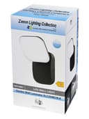 Modern 12W LED Black Outdoor Wall Light  Adjustable Cool White ZLC354BCW