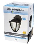 Modern 12W Black LED Outdoor Wall Light Warm White ZLC357BWW Garden Light 
