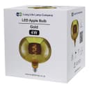 4w LED Decorative Metallic Glass Apple Gold Coil Filament Light Bulb E27 GOLDAPPLE