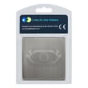 LED Dimmer Switch Brushed Chrome Screwless Finish 1 Gang Single Pole 100w N352DME