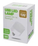 Mini USB Light 1w LED Night Light Cool White Bright Glow Lamp 5 Pack USBNLCW