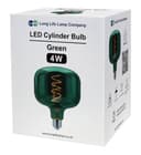 4w LED Decorative Metallic Glass Green Coil Filament Light Bulb E27 GREENCYL