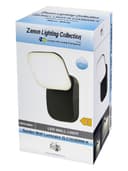 Modern 12W LED Black Outdoor Wall Light  Adjustable Warm White ZLC353BWW