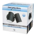 Modern 11W LED Outdoor Twin Garden Wall Light Black Warm White ZLC346B