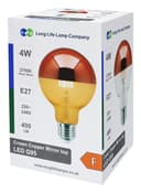 4W LED Crown Copper Light Bulb Mirror Top E27 Warm White 2700k