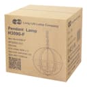 Industrial Ceiling 3 Light Globe Pendant Light Chrome Chained Lantern H3090