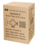 Industrial Retro Vintage Black Iron Wall Light Water Pipe Wall Light H3107P