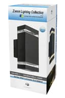 Modern Outdoor Rectangular Up Down Wall Light ZLC368B