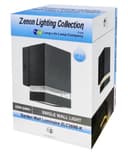 Modern Garden Outdoor Single Black Wall Light ZLC369B