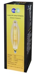 6w Tubular Antique Vintage LED Dimmable E27 Smoked Glass CT120DIM
