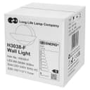 9w LED Wall Light Brushed Chrome Opal Diffuser Cool White 6000K H3038