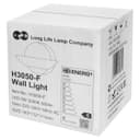 9w LED Wall Light Brushed Chrome Opal Diffuser Warm White 3000K H3050