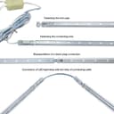 6 x 30cm Plug In LED Blue Under Kitchen Cupboard Cabinet Strip Lights