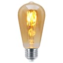 Edison Classics 2w Vintage LED Filament Bulb Teardrop Spiral ST58 Smoke Gold Glass E27 Edison Screw 