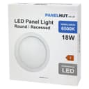 18w LED Round Recessed Ceiling Panel Light Ultra Slim Cool White 6500K