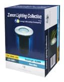 1w LED Recessed Outdoor Ground Light Round Warm White Brushed Chrome Walkover Uplighter GL06WW